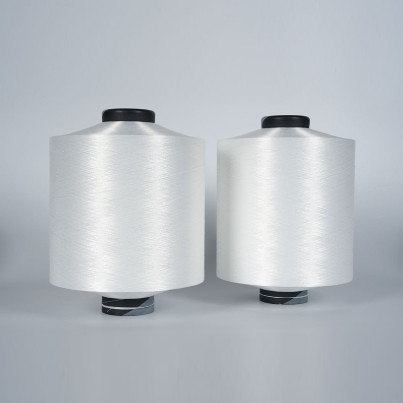 150D/36F/2 S+S Semi Dull Raw White Series Polyester Dty